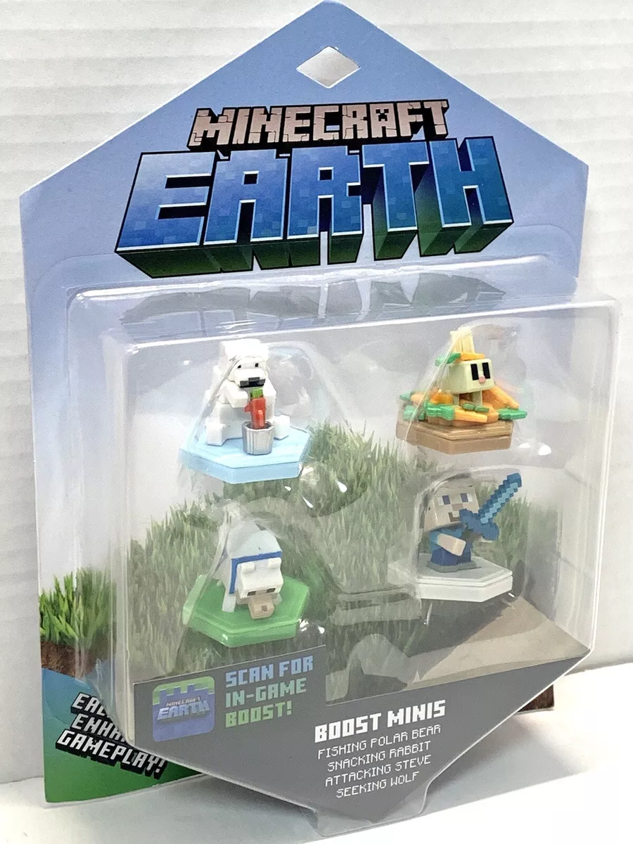 Minecraft Earth Boost Mini Figure 2-Pack, Nfc Chip Enabled For Earth  Augmented Reality Game 