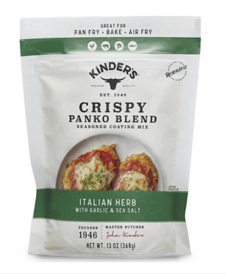 2X Kinder's Crispy Panko Blend, Italian Herb with Garlic and Sea Salt, 13 oz.