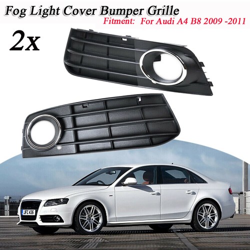 Griglia griglia fendinebbia per audi a4 b8 2009-2011 nera sinistra destra - Foto 5 di 7