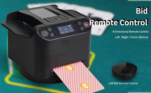 Automatic Card Shuffler and Dealer, 2 in 1 360° Rotating Card Shuffling+Dealing - Picture 10 of 13