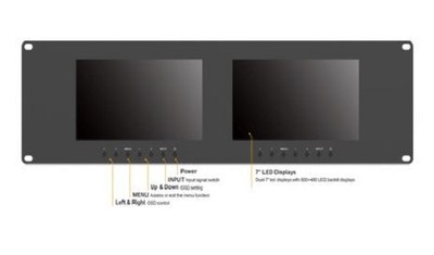 Moniteur Rack Lilliput RM-7024 7 Pouces - Double Entrée VGA Et Vidéo (Neuf)