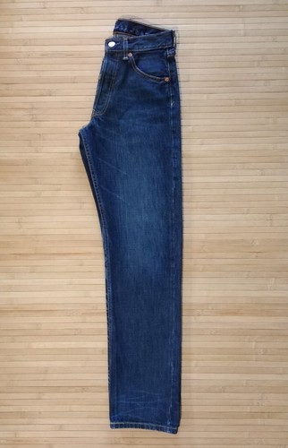 LEVI'S 501 OCCASION W28 L32 Fait une taille 34 REGULAR DROIT 100% COTON - Photo 8/12