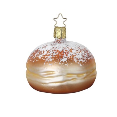 Inge Glas: ''Krapfen'' Christbaumschmuck handgefertigt in Franken Weihnachten