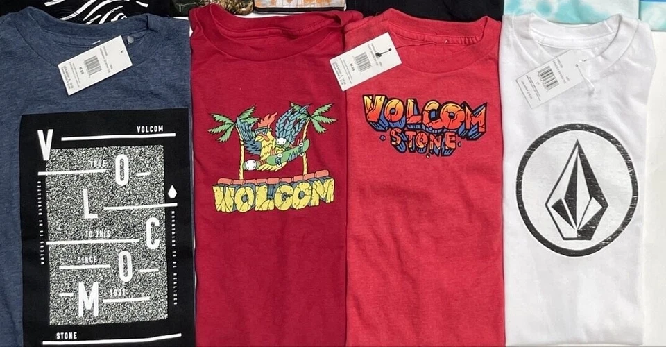 ¡NUEVO! Camisetas de ropa de playa Volcom o Billabong, niños pequeños/niñas; tallas 2T-7 Foto 2 de 2