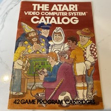 Vintage 1981 Atari VCS Catalog 42 Game Cartridges C016725 Rev A BOOKLET ONLY