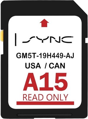 2025 Latest A15 Navigation SD Card Map Sync 2 Compatible with Ford & Black