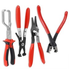 4x Schlauchklemmenzangen Set L&ouml;sezange Benzinleitung Kraftstofffilter Zange Satz