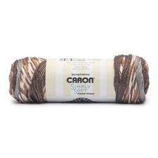 Caron Simply Soft Freckle Stripes Yarn-Sienna