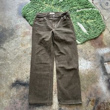 Brown Abercrombie  Fitch 90  s Rise Relaxed Brown Baggy Pants Size 36x 31