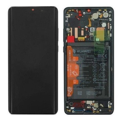 Original Huawei P30 Pro OLED Display Bildschirm Touchscreen Rahmen Akku Schwarz
