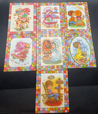 7 Vintage 4" x 5" Greeting Cards Made in USA Birthday Get Well Anniversary