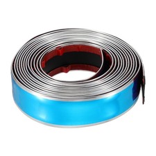 10ft x 1" Auto Molding Trim Car Door Protector Strip, Glossy Silver