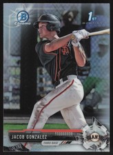 2017 Bowman Draft #BDC-2 Jacob Gonzalez Chrome Refractor