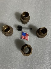 LEE NIBCO BRASS COPPER UNIONS 3/4" SWEAT SOLDER  QTY (4)  w/ ridgid MADE IN USA