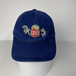 Casquette De Pêche Penn Reels - Denim Et Maille Brodée - Style Vintage Camionneur - États-Unis