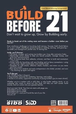 Build Before 21: Don't wait to grow up, Grow by Building early. by Anjali Yadav