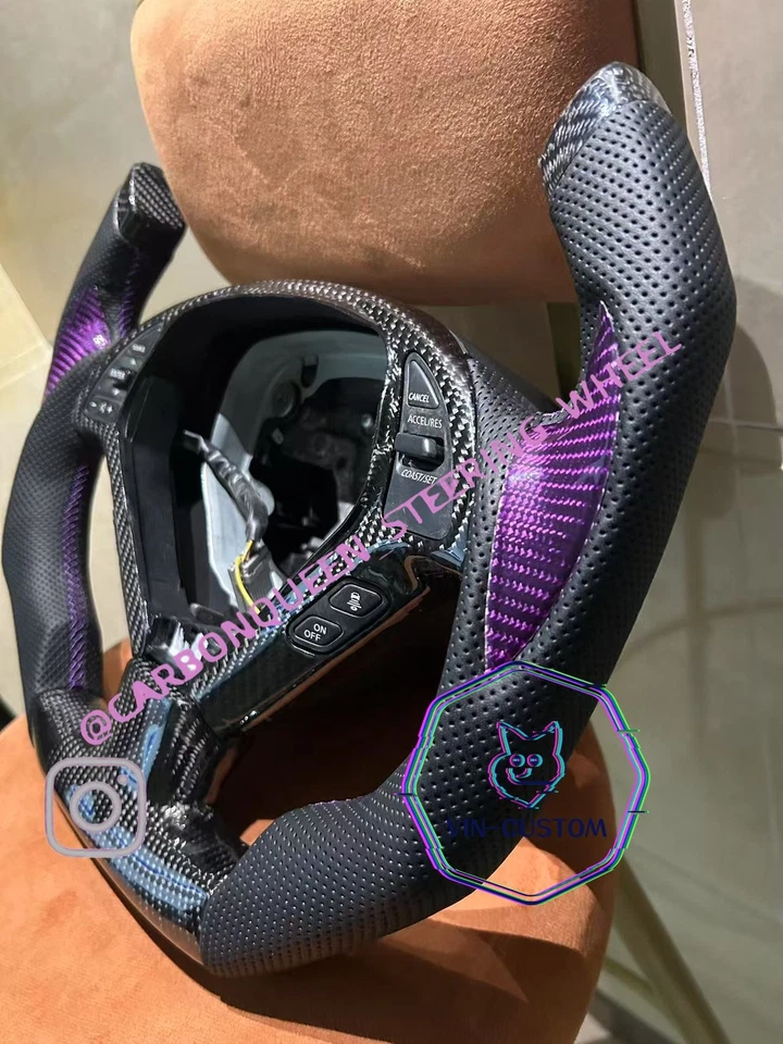 ФИОЛЕТОВЫЙ углеродного волокна руль для INFINITI g37/g25/G37X F1 (готов к отправке) - Изображение 4 из 4