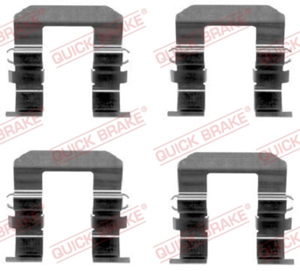 ZubehöRsatz Scheibenbremsbelag Quick Brake 109-1704 FüR Chevrolet L07 Captiva Hp-image