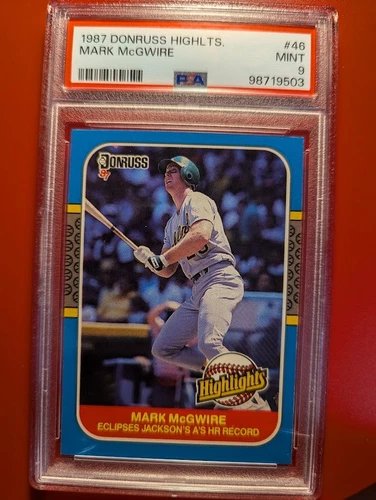 1987 Donruss Highlights Mark McGwire  #46 PSA 9