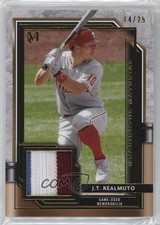 2021 Topps Museum Collection Meaningful Material Relics Gold /25 JT Realmuto 2r7