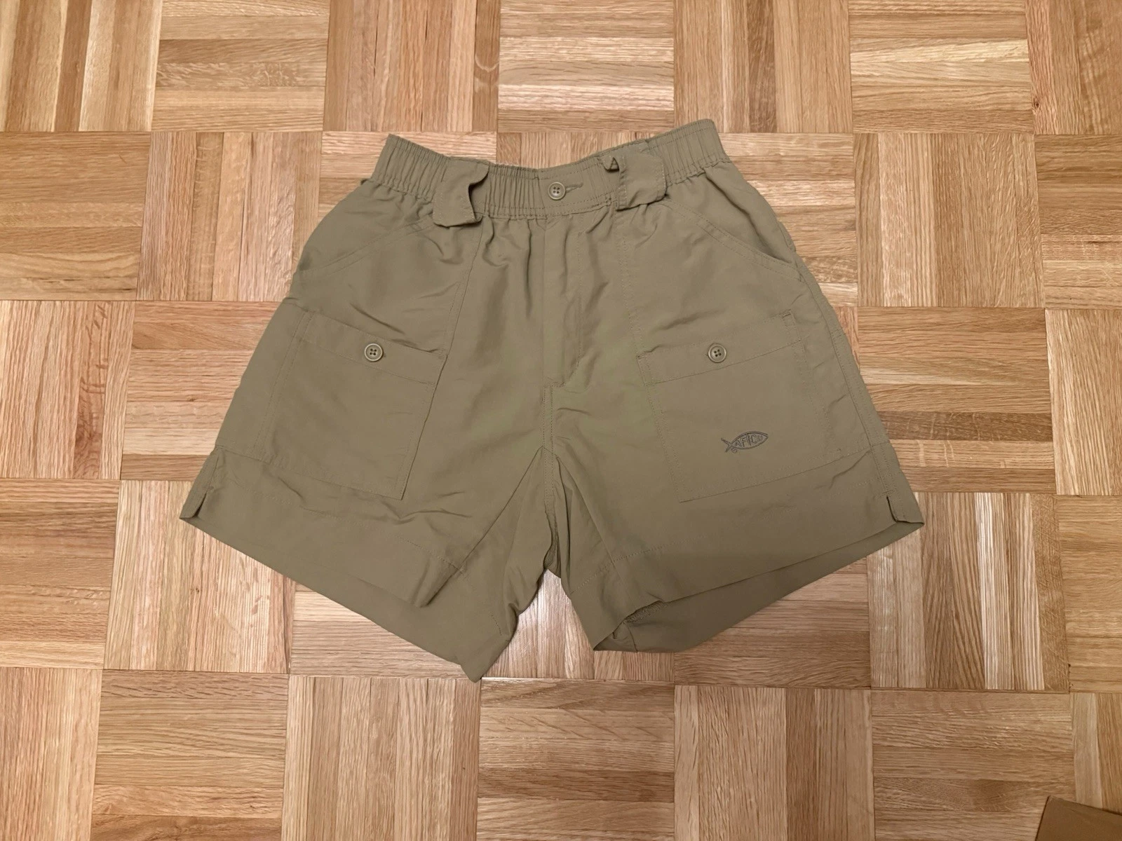 Aftco Men’s Size 28 Dark Khaki Camel Fishing Shorts
Opens in a new window or tab