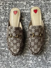 Gucci Princetown Horsebit Jumbo GG Flats Loaf...