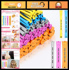 300 Pcs Perm Rods for Hair - Plastic Rollers, Assorted Colors for Long  Short H