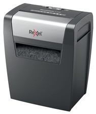 Image of Rexel Momentum X308 Cross Cut Paper Shredder, Shreds 9-8 Momentum, Black