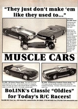Bolink Muscle Cars RC Bodies Print Ad Wall Decor 68 Camaro 65 Mustang