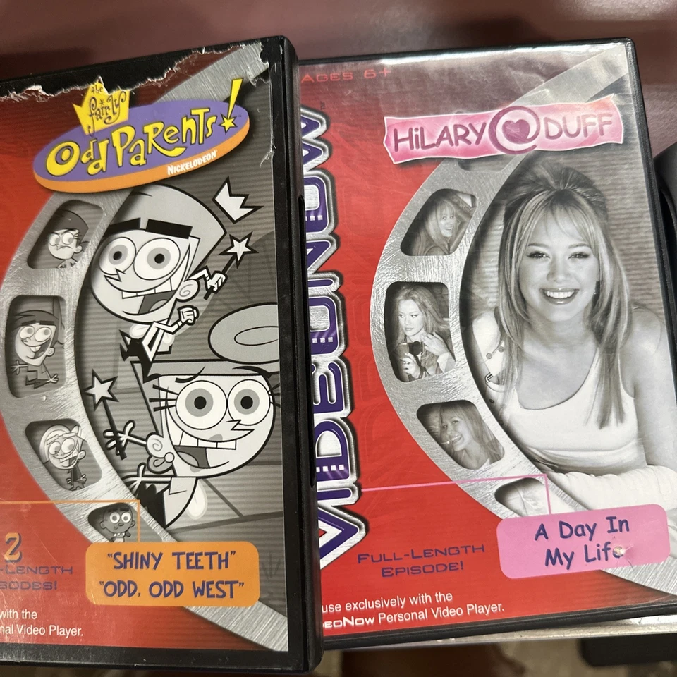 Reproductor de Video Personal VideoNow Vintage PLATEADO con toda la colección de discos Foto 4 de 4