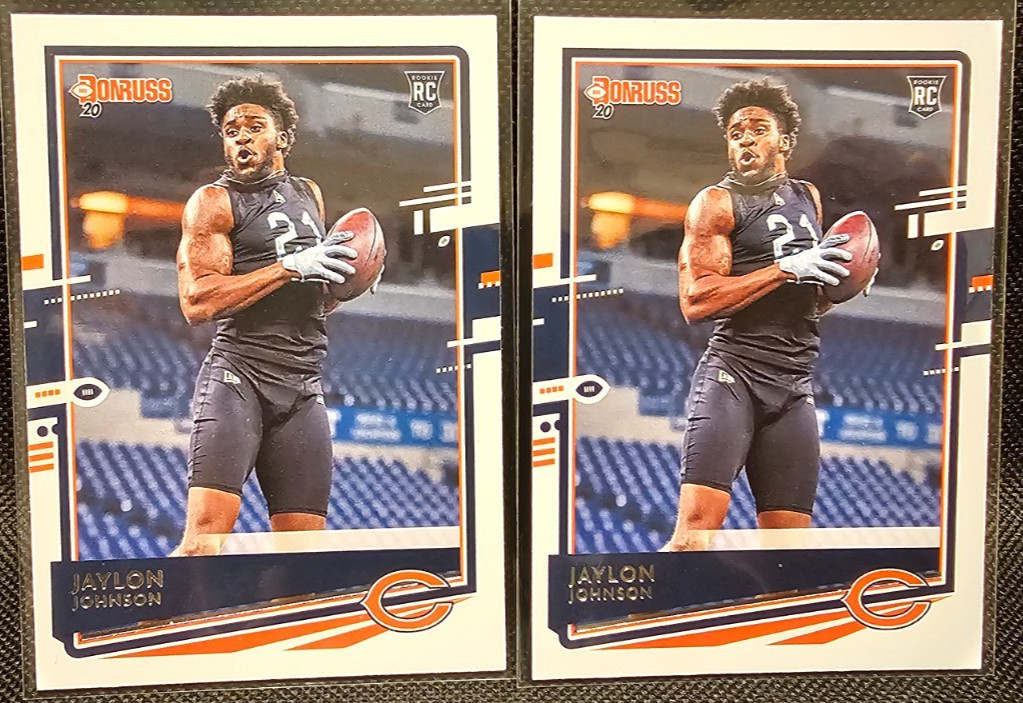 Jaylon Johnson Chicago Bears lot of 2 2020 Donruss #273 Rookie Cards