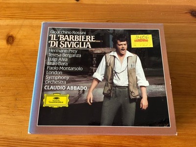 ROSSINI ''Il Barbiere di Siviglia'' C.ABBADO/LSO-H.PREY-T.BERGANZA; 2CD-Box+Buch