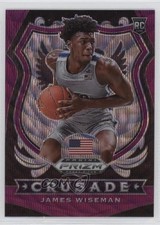 2020-21 Panini Prizm Draft Picks Crusade Purple Wave James Wiseman #82 17lu