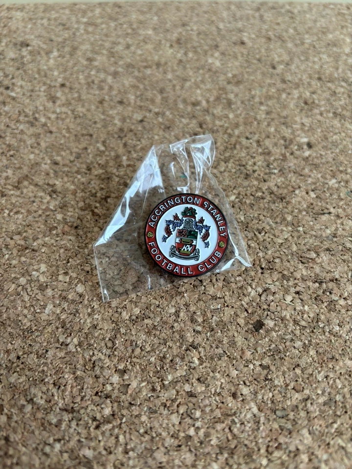 Accrington  Stanley Fc Quality enamel /Metal Pin Badge .Price Inc Postage in UK - Image 3 of 3