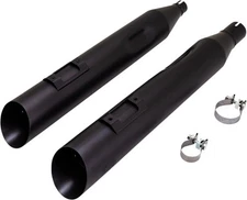 Vance & Hines Backslash 450 Dual Slip-On Mufflers Black #46764 Harley Davidson