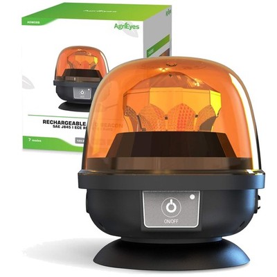 Portable Wireless Amber Strobe Light - Rechargeable