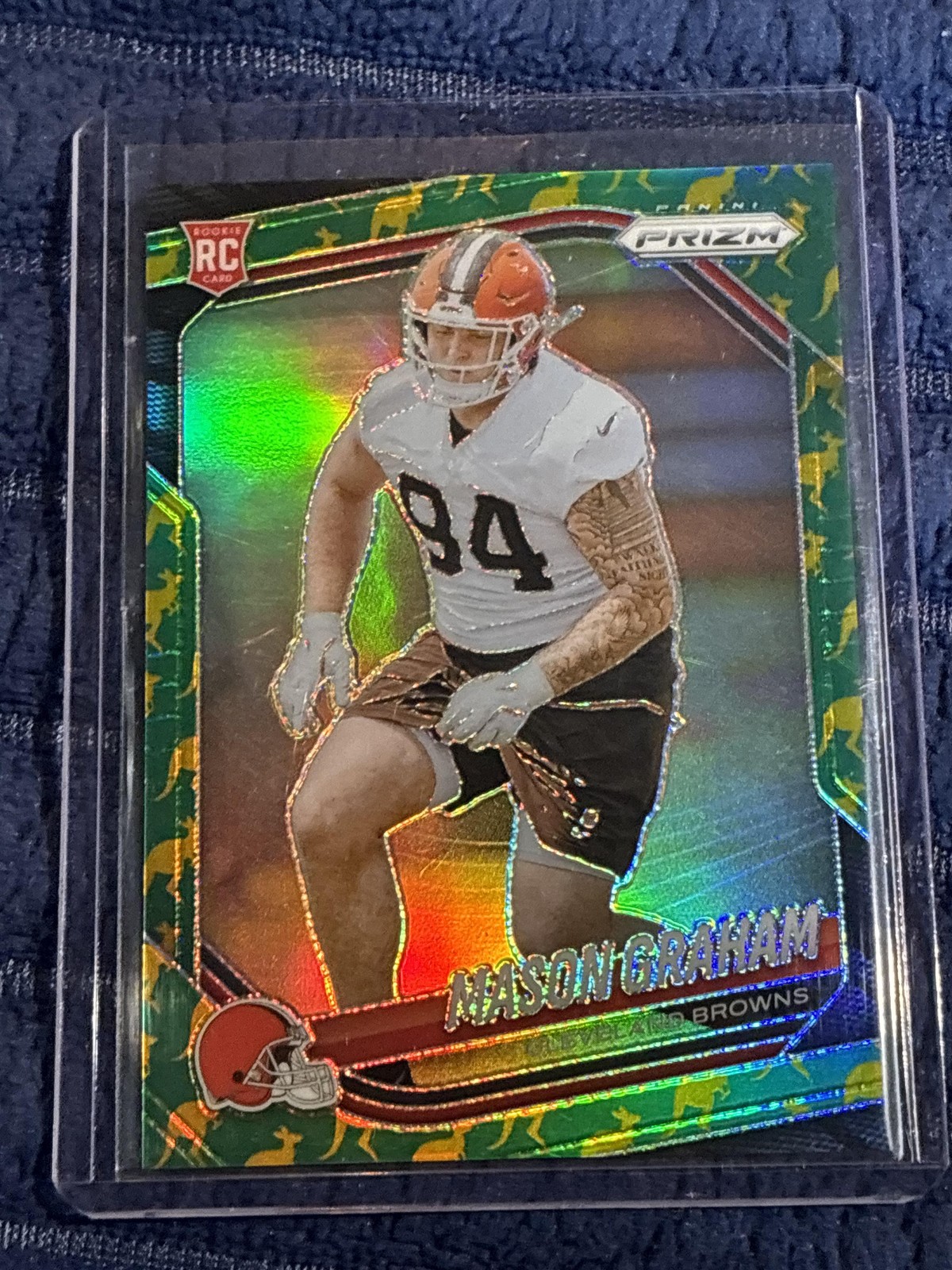 2025 Panini Prizm #354 Mason Graham Kangaroo #/61 Rookie RC Browns