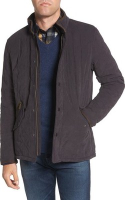Barbour Bowden Quilted Nylon Jacket Size Large