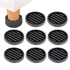 Rehausseur Pieds de Lit 8 Pièces de Table Réglable Noir QQ0038 TUP