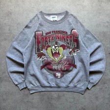 Vintage 90’s San Francisco 49ers Taz sport grey Crewneck Sweatshirt VK17873