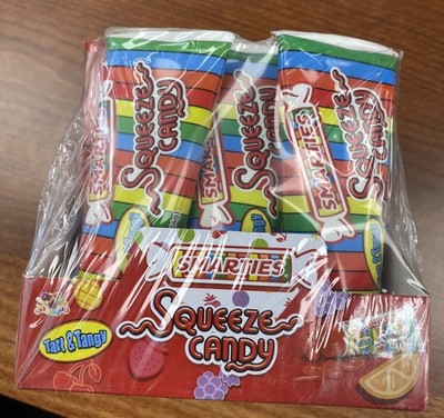 Smarties Tart & Tangy Squeeze Candy - 12 per box (Expires 6/12/26