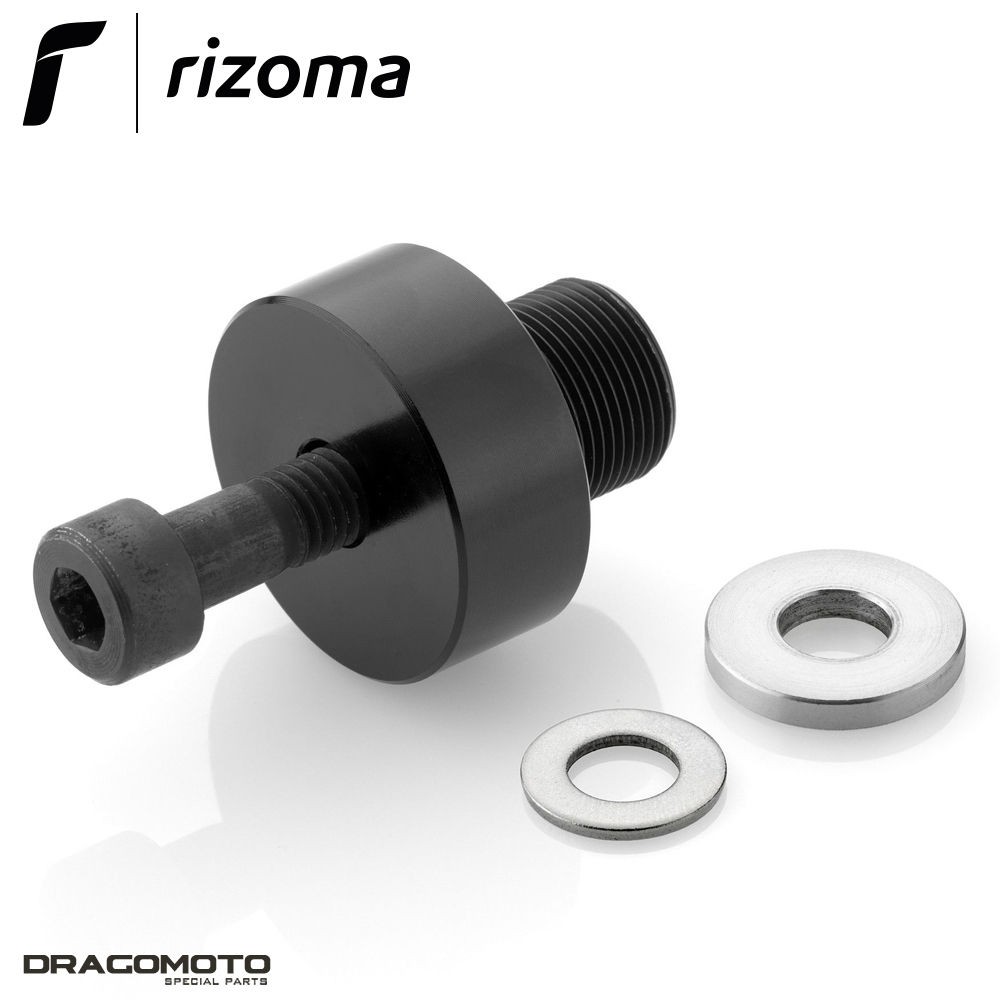 Fixation Rizoma LP305B noire pour supprimer les vibrations de rétroviseur Z900