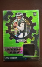 2025 Panini Prizm - Rookie Gear Kyle McCord #RGR-KMD Neon Green Pulsar Prizm...