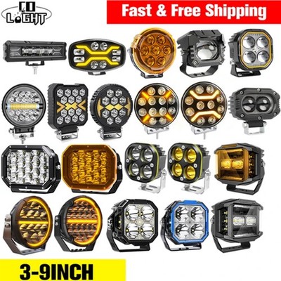 Car LED Work Light Bar Flood Spot Lights Driving Lamp Offroad Truck SUV 4x4 12V