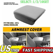 Leather Center Console Lid Armrest Cover For 06-14 Honda Ridgeline 3.5l V6 110x Leather Center Console Lid Armrest Cover For 06-14 Honda Ridgeline 3.5l V6 110x
