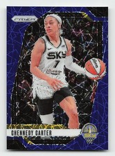 2024 Panini Prizm WNBA #66 Chennedy Carter Blue Velocity Prizms