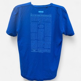 T-Post x Nintendo NES Video Games Blue T Shirt 8-Bit Graphic Metroid Size L