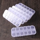 6 Pcs Plastic Compartment Box Small Storage Medicine Organizer Holder