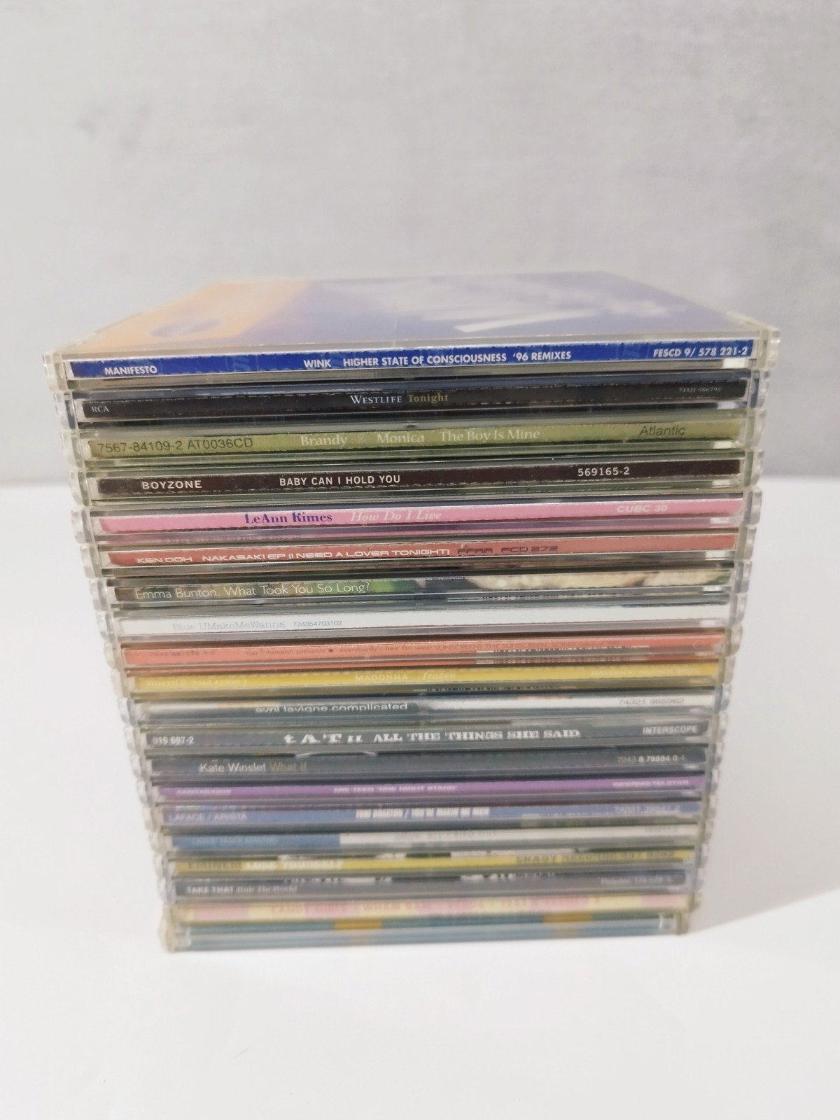 20x 2000s CD Singles – Mixed Pop Rock Club Dance Hits – Slim Cases