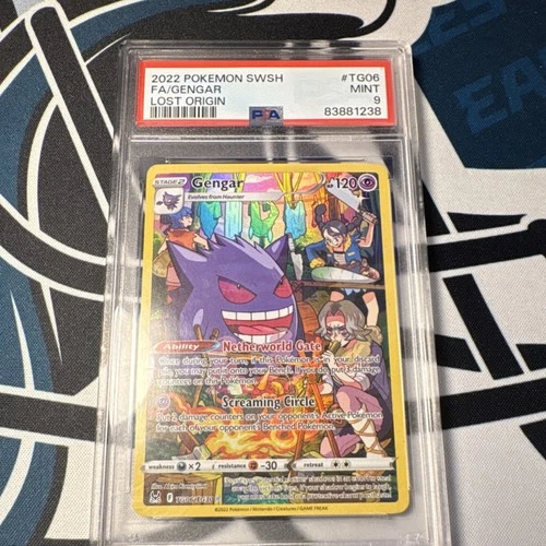Pokémon 2022 Lost Origin Trainer Gallery Gengar Ultra Rare Holo TG06/TG30 PSA 9